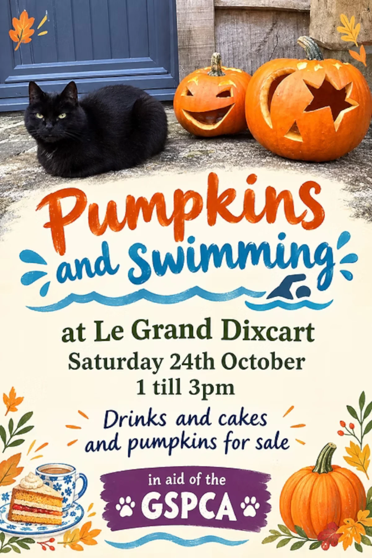 Pumpkins swim